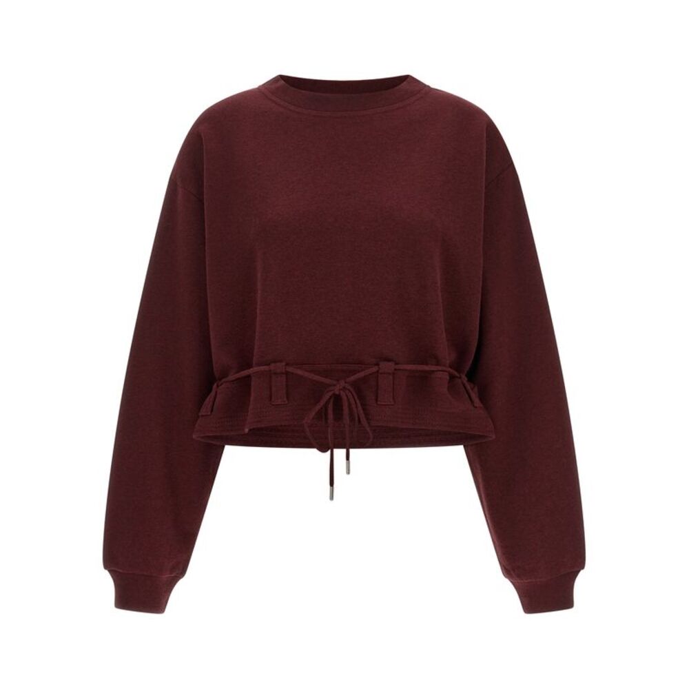 Dries Van Noten Bordeaux Cotton Women's Sweatshirt